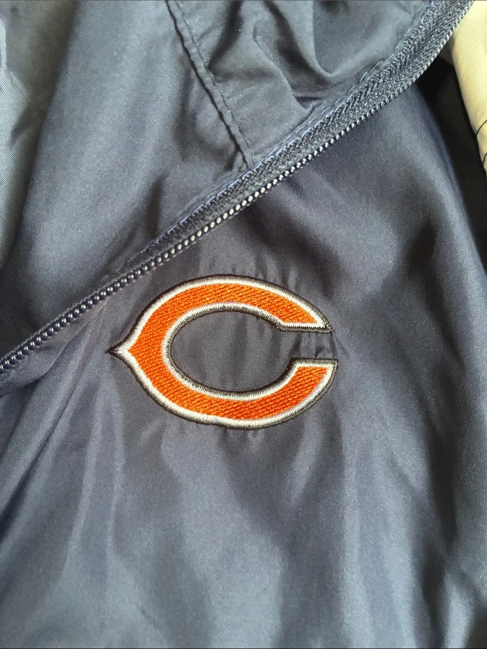 Navy NFL Chicago Bears Apparel Rain Jacket - Picture 3 of 5